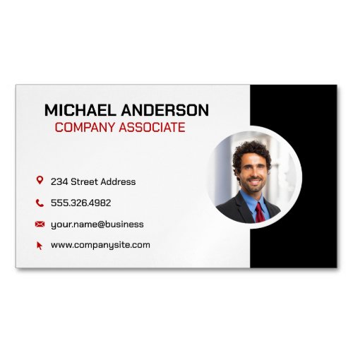 Company  Corporate Professional Business Man Business Card Magnet