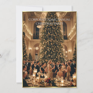 Company Corporation Christmas Holiday Party Invitation