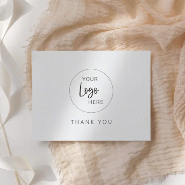 Company Custom Logo Business Thank You Postcard | Zazzle