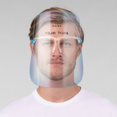 Company Custom Name Logo Color Therapy Blue Face Shield (Insitu)