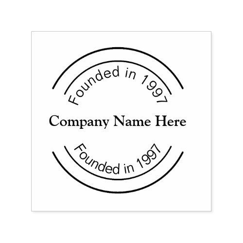 Company Emblem Style Self_inking Stamp