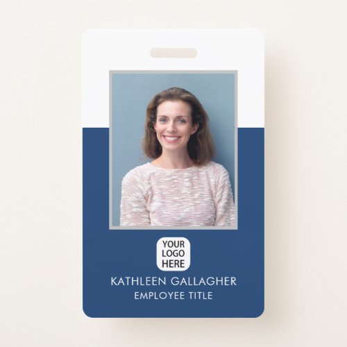 Company Employe Photo ID Security Barcode Badge