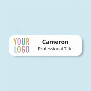 Company Employee Name Tag Business Logo Magnetic