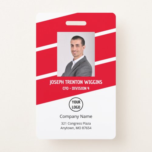 CompanyEmployee Photo Security Badge