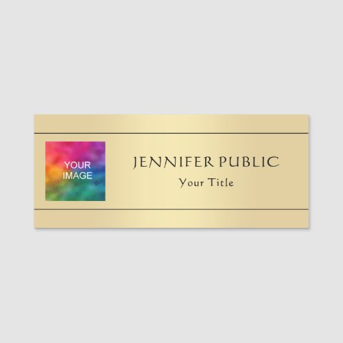 Company Employee Staff Your Photo Image Here Name Tag