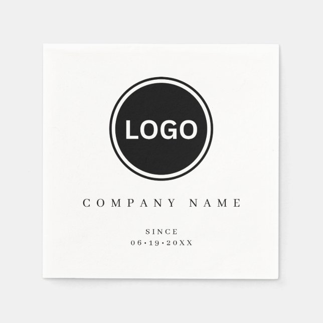 Company Event Anniversary Cocktail Napkins (Front)