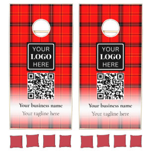 Company Event Custom Photo Logo Cornhole Set