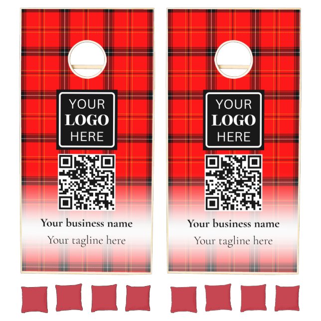 Company Event Custom Photo Logo Cornhole Set (Set)