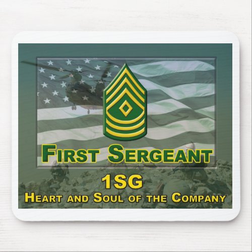 Company First Sergeant Gift Mouse Pad