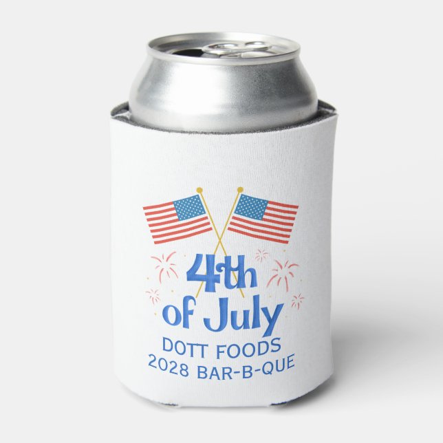 Company Fourth Picnic Fireworks Can Cooler (Can Front)