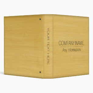 Company Gold Wood Grain Texture Binder