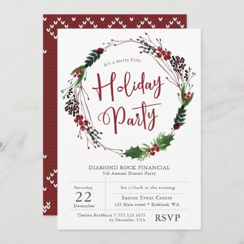Company Holiday party invitation