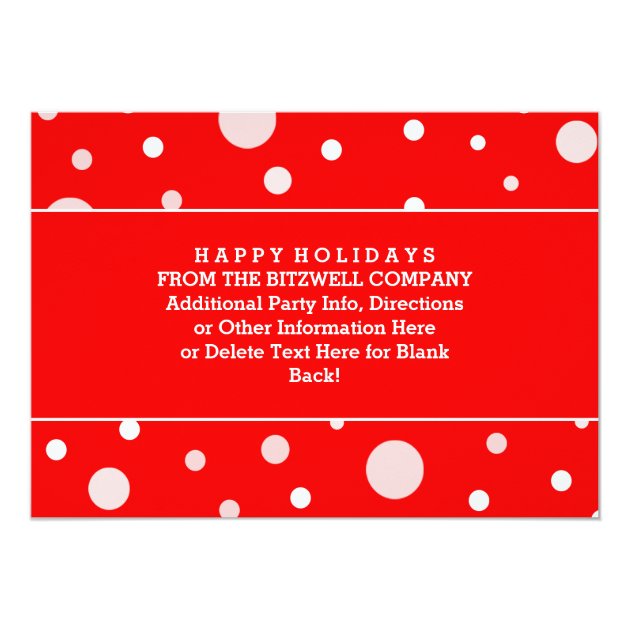 Company Holiday Party Reindeer With Drinks Invite