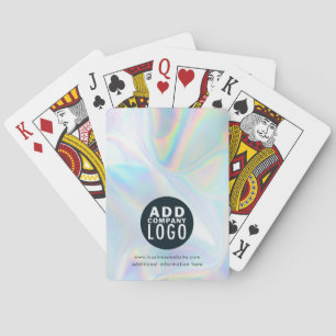 Company Holographic Business Logo Custom Poker Cards