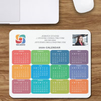 Company Logo 2026 Business Colorful Calendar