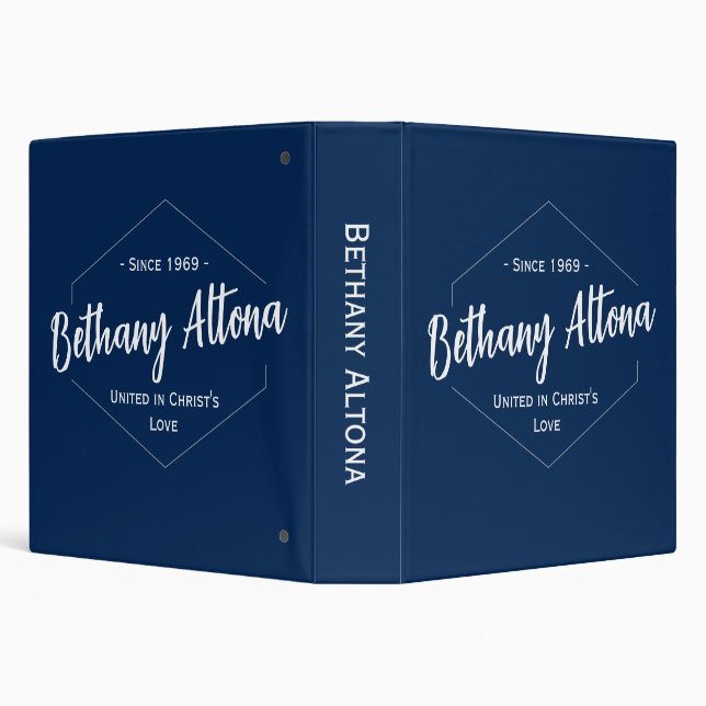 Company Logo 3 Ring Binder (Background)