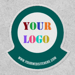 Company Logo and Text Branded Patch Example