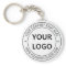 Company Logo and Text Business Keychain Template