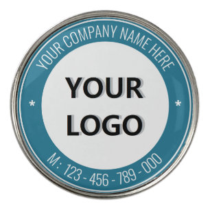 Company Logo and Text Golf Ball Marker Template