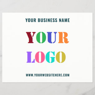 Company Logo and Text Promotional Business Flyers