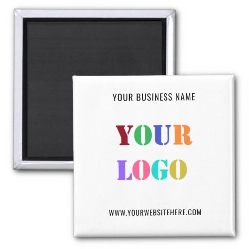 Company Logo and Text Promotional Business Magnet
