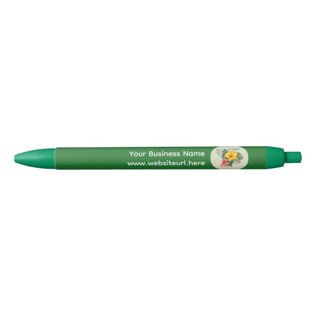 Company Logo and Text Promotional Ink Pen (Front)