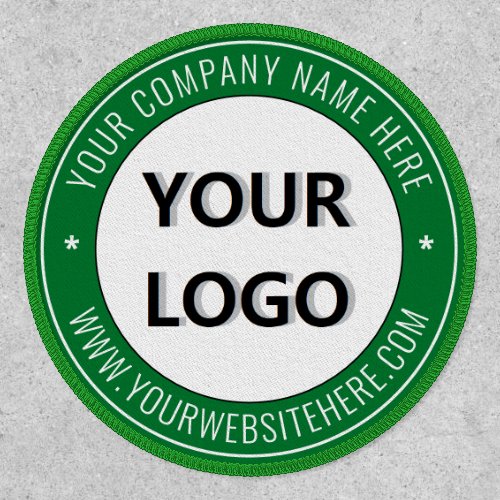 Company Logo and Text Promotional Patch Your Color
