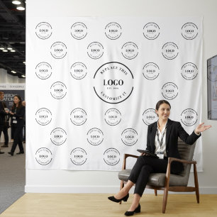 Company Logo backdrop Instant step and repeat