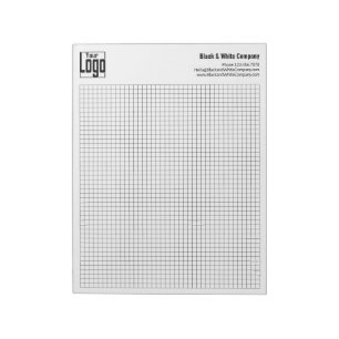 Company Logo Black Grid Graph Calcpad Notepad