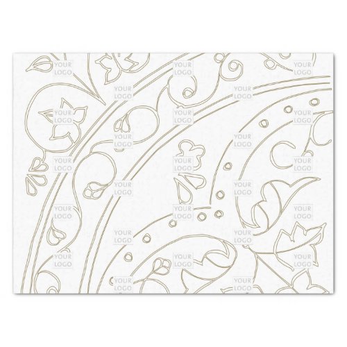 Company Logo Brand Pattern Elegant Business Tissue Paper