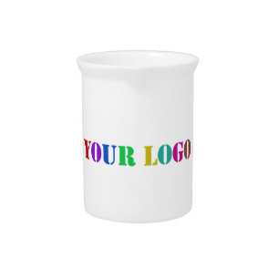 Company Logo Branded Beverage Pitcher Template