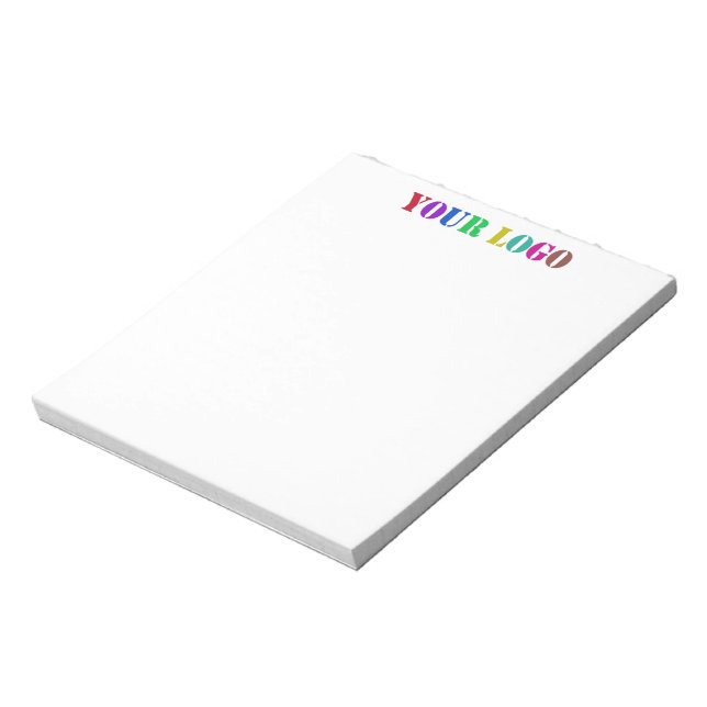 Company Logo Branded Business Notepad Template (Rotated)