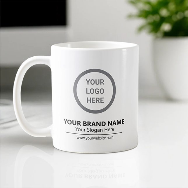 Company Logo Branded Business Promotional Coffee Mug (Creator Uploaded)