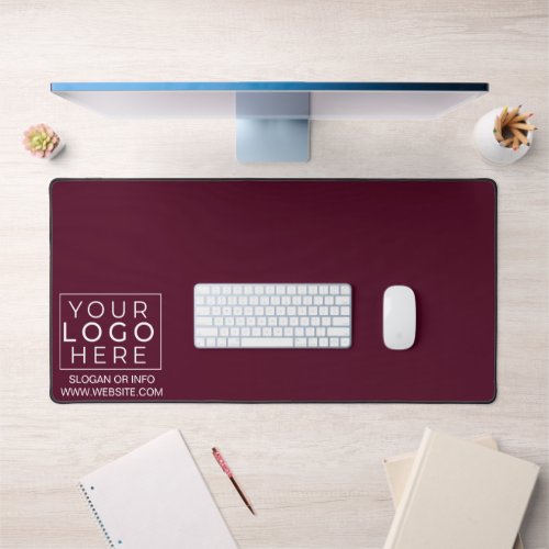 Company Logo Branded Custom Employee Workstation  Desk Mat