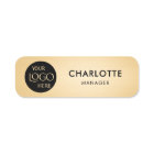 Company Logo Branded Professional Employee Gold