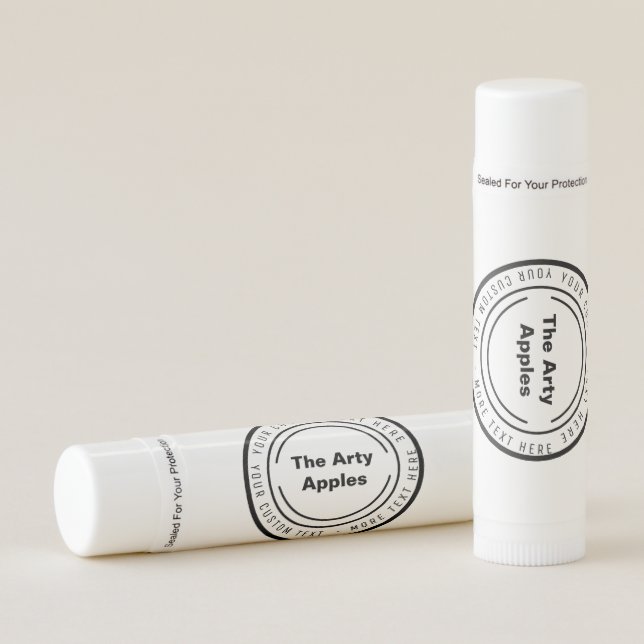 company logo branding corporate gift lip balm  (Front)