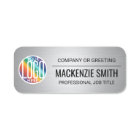 Company Logo Brushed Gray Color Plastic Employee