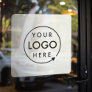 Company Logo | Business Custom Gray Square Window Cling