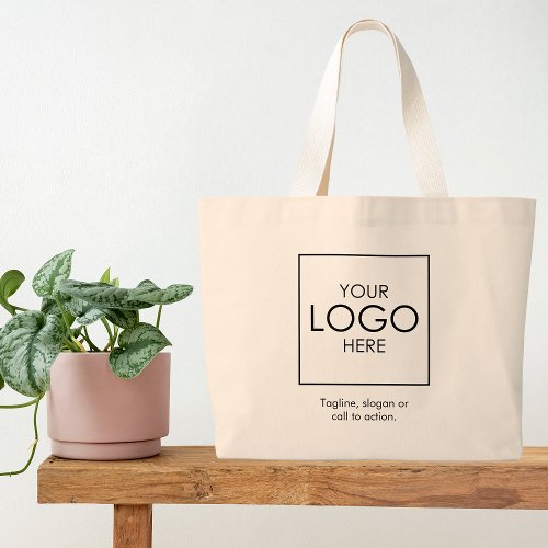 Company Logo Business Employee Client Staff Custom Large Tote Bag