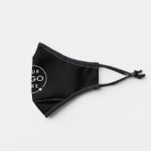 Company Logo | Business Employee Staff Black Premium Face Mask (Left)