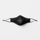 Company Logo | Business Employee Staff Black Premium Face Mask (Front)