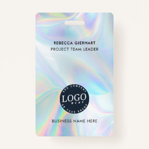 Company Logo Business Holographic Employee ID Badge
