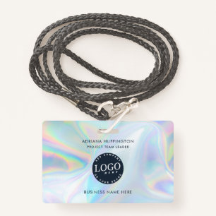Company Logo Business Holographic Employee ID Badge