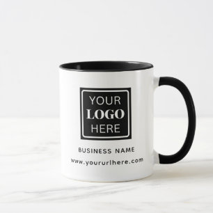 Company Logo Business Name and URL Employee Mug