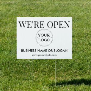 Company Logo Business Open Professional Modern Sign
