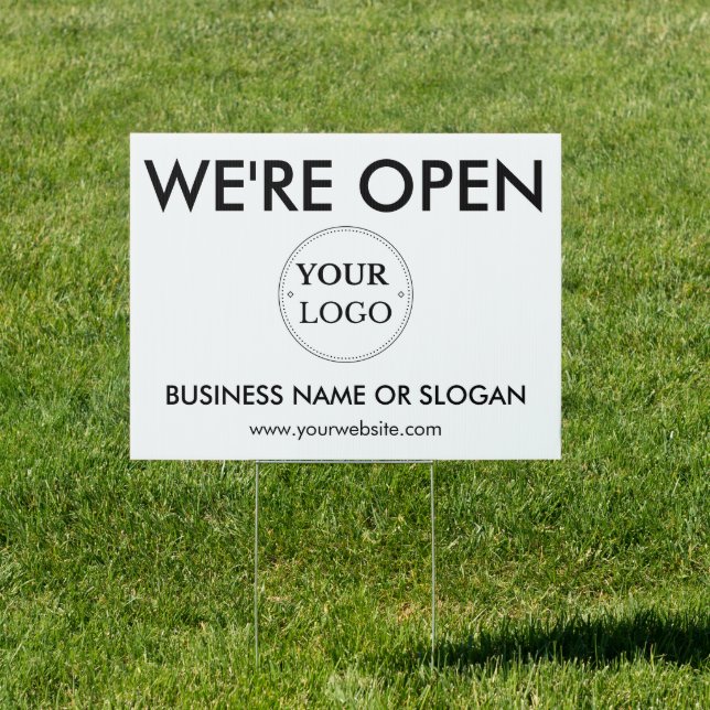 Company Logo Business Open Professional Modern Sign (Insitu)