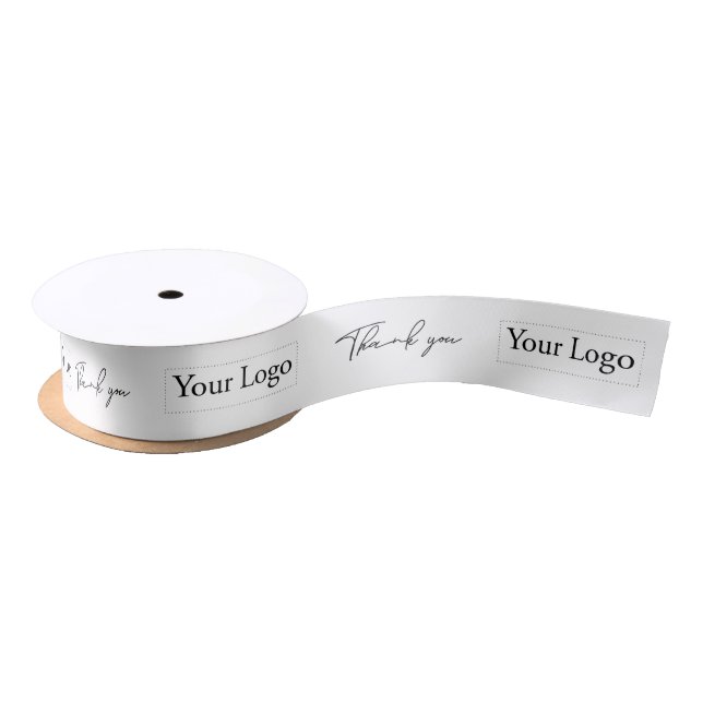 Company Logo Business Thank you Packaging Ribbon (Spool)