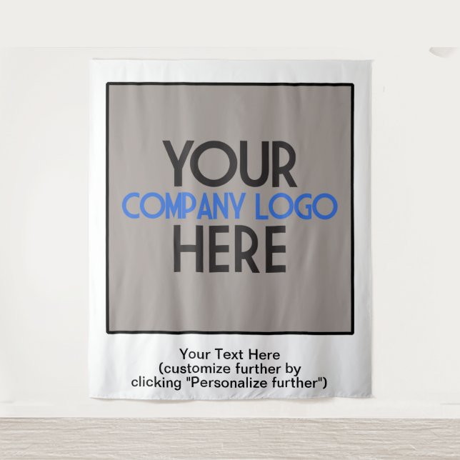 Company Logo Business Trade Show White Backdrop (Front)