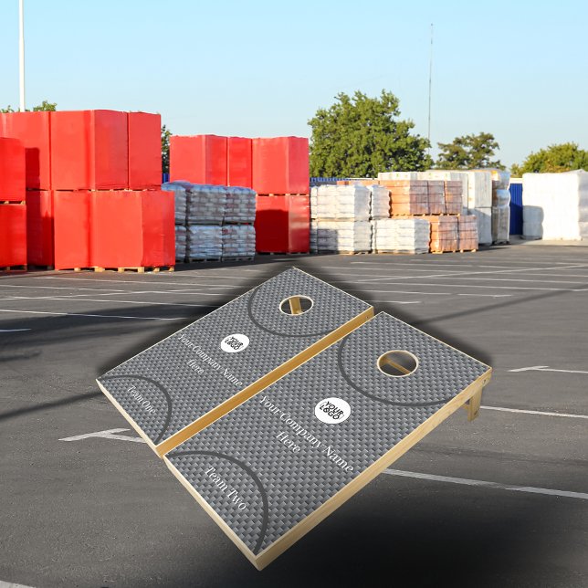 Company Logo Carbon Steel Sq Links Cornhole Set (Creator Uploaded)