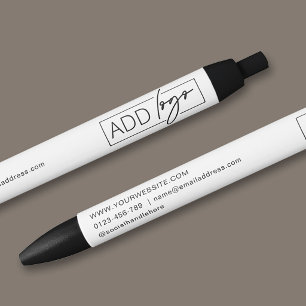 Company Logo & Contact Details Branded Promotional Pen